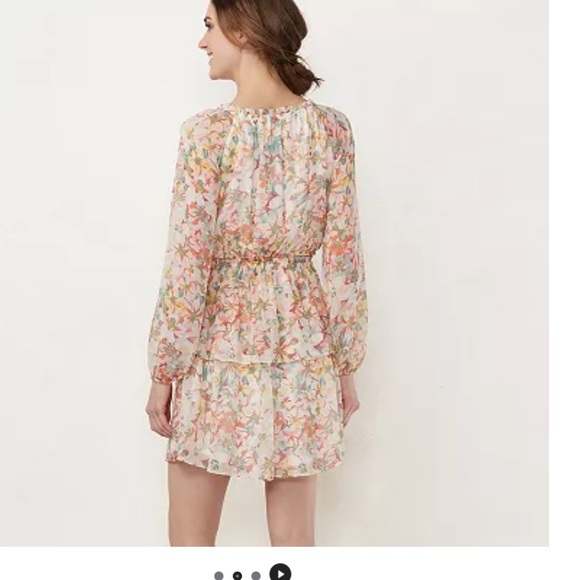 Lauren Conrad floral dress sz S - Picture 5 of 7